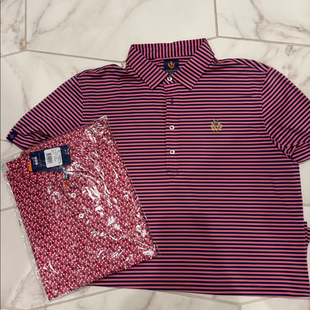 Qty. 2 Donald Ross Sport Polo Shirts.